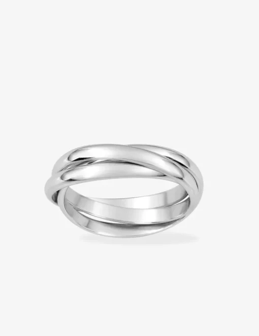 Alliance 3 anneaux argent rhodié 925 ‰ 2,5 mm SO OR