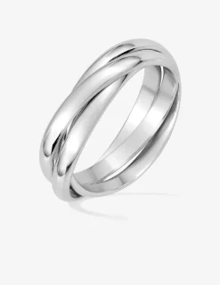 Alliance 3 anneaux argent rhodié 925 ‰ 2,5 mm SO OR