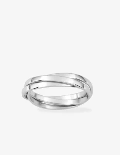 Alliance 3 anneaux argent rhodié 925 ‰ 2 mm SO OR