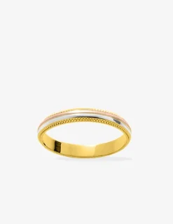Alliance 3 ors 750‰ avec liseré 3 mm - Mariage