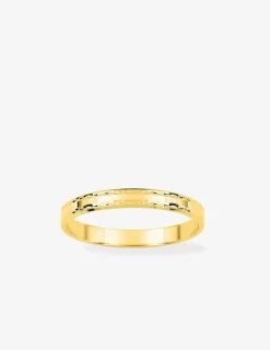 Alliance anémone 2,5 mm en or jaune 750 ‰ - Mariage