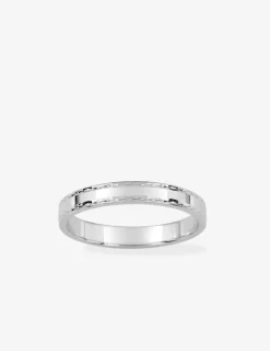 Alliance anémone argent rhodié 925 ‰ 3 mm SO OR