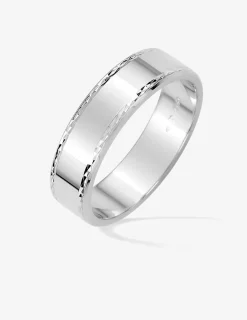 Alliance anémone argent rhodié 925 ‰ 5 mm SO OR