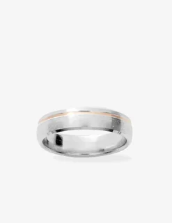 Alliance bicolore or 750 ‰ rose et blanc - Mariage