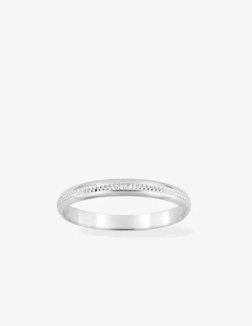 Alliance classique or blanc 750 ‰ - Mariage