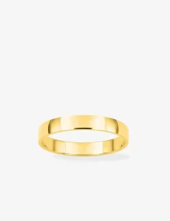 Alliance demi-bombée légère 3 mm or jaune 750‰ - Mariage