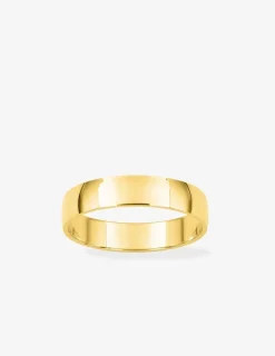 Alliance demi-bombée légère en or 750‰ - Mariage
