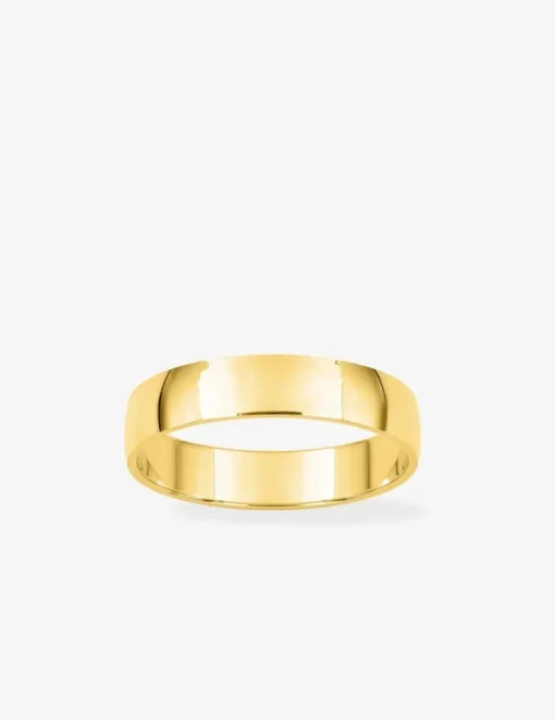 Alliance demi-bombée légère en or 750‰ - Mariage