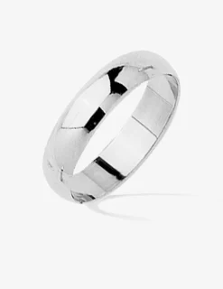 Alliance demi-jonc 4,5 mm or blanc 750‰ - Mariage