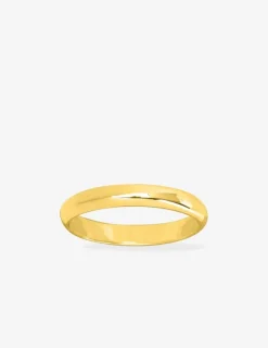 Alliance demi-jonc 3 mm or jaune 375‰ - Mariage