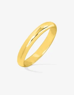 Alliance demi-jonc 3 mm or jaune 375‰ - Mariage