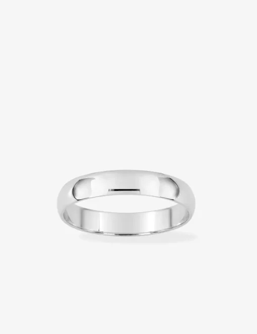 Alliance demi-jonc 3,5 mm or blanc 750‰ SO OR