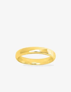 Alliance demi-jonc bombé confort or jaune 375‰ 3,5 mm SO OR