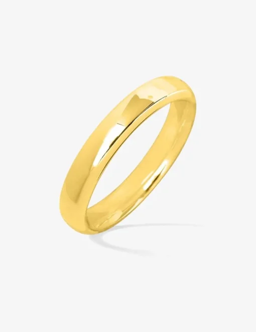 Alliance demi-jonc bombé confort or jaune 375‰ 3,5 mm SO OR