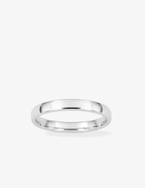 Alliance demi-jonc confort 3 mm or blanc 750‰ SO OR