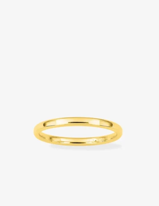 Alliance demi-jonc confort 2 mm or jaune 750‰ SO OR