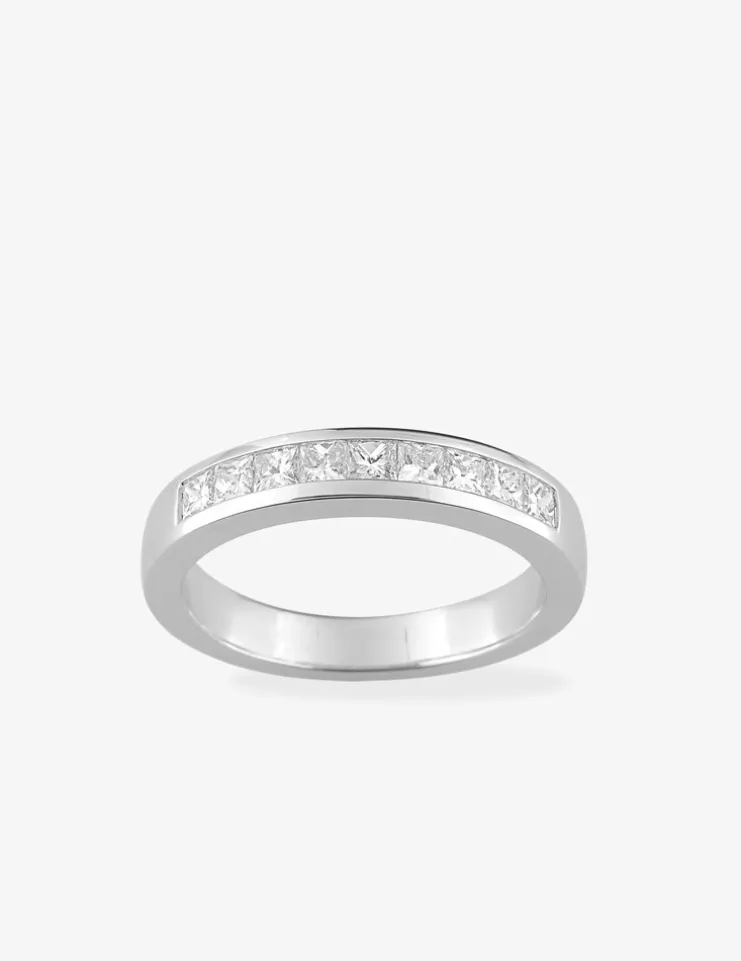 Alliance demi-tour en or blanc 750 ‰, diamants 0,50 ct SO OR