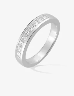 Alliance demi-tour en or blanc 750 ‰, diamants 0,50 ct SO OR