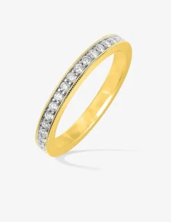 Alliance demi-tour en or jaune 750 ‰, diamants 0,27 ct SO OR