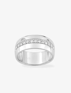 Alliance en or blanc 750 ‰, diamants 0,25 ct SO OR
