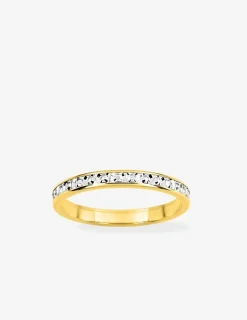 Alliance fantaisie 2,5 mm en or bicolore 750 ‰ - Mariage