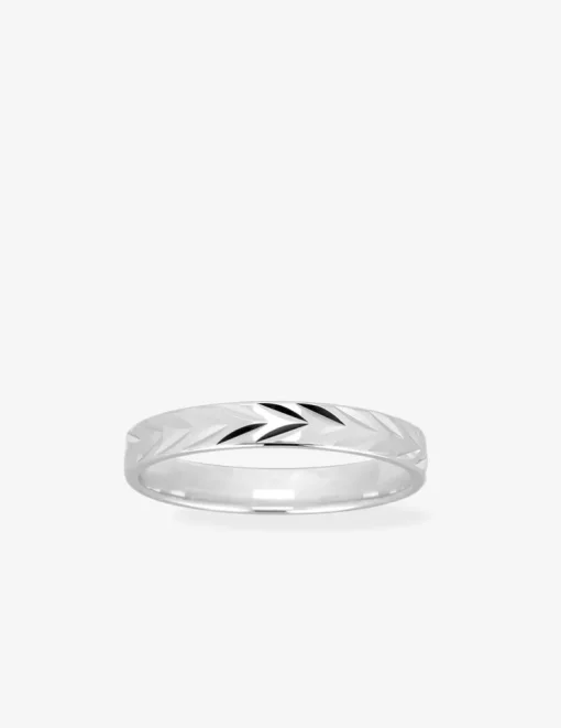 Alliance fantaisie en or 750‰ - Mariage