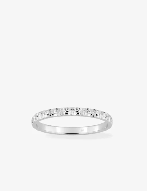 Alliance fantaisie en or blanc 750 ‰ SO OR