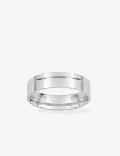 Alliance fantaisie en or blanc 750 ‰, 5 mm SO OR