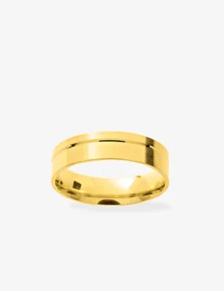 Alliance fantaisie en or jaune 750 ‰, 5 mm SO OR