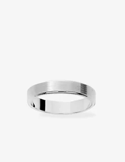 Alliance fantaisie or blanc 750 ‰ - Mariage