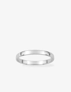Alliance fonte ruban argent rhodié 925 ‰ 2 mm SO OR