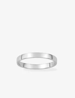 Alliance fonte ruban argent rhodié 925 ‰ 2,5 mm SO OR