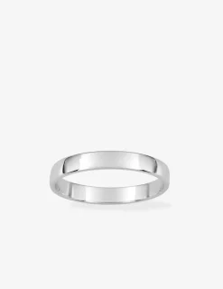 Alliance fonte ruban argent rhodié 925 ‰ 3 mm SO OR