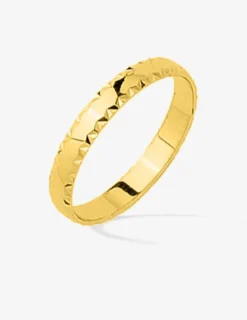 Alliance liseré or jaune 750‰, 3 mm - Mariage