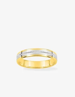 Alliance or bicolore 750 ‰ contemporaine - Mariage