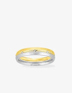 Alliance or bicolore 750 ‰ confort 4 mm - Mariage
