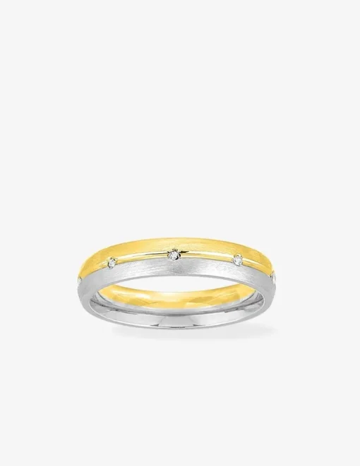 Alliance or bicolore 750 ‰ confort 4 mm - Mariage