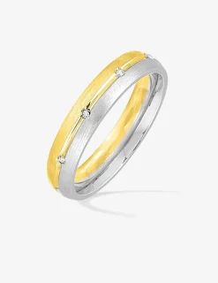 Alliance or bicolore 750 ‰ confort 4 mm - Mariage
