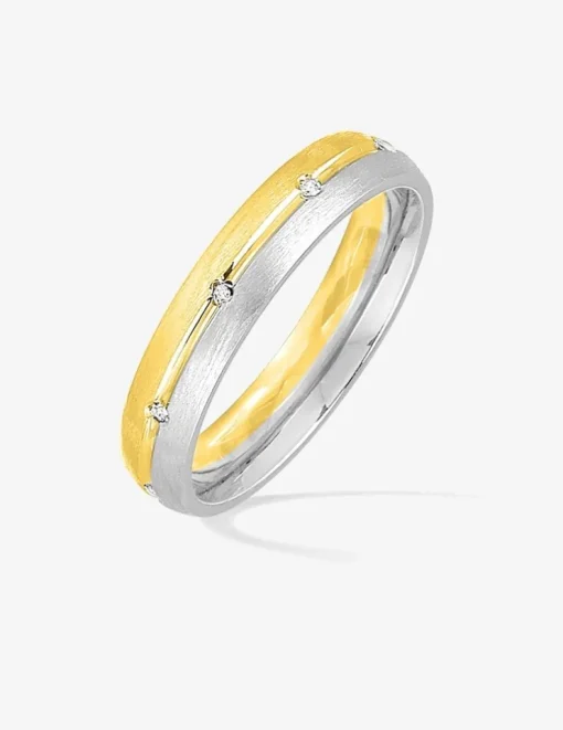 Alliance or bicolore 750 ‰ confort 4 mm - Mariage