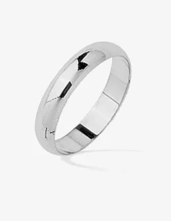 Alliance or blanc 375 ‰ 4 mm - Mariage