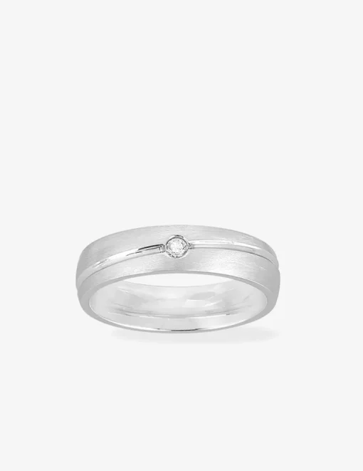 Alliance or blanc 750 ‰ confort 5 mm - Mariage
