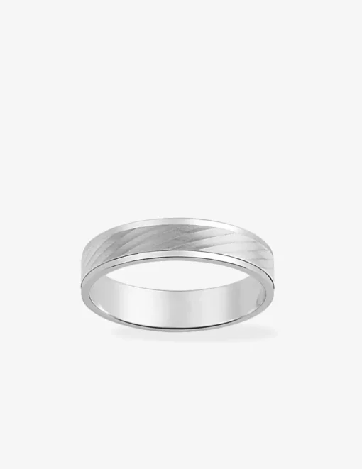 Alliance or blanc 750 ‰ contemporaine - Mariage