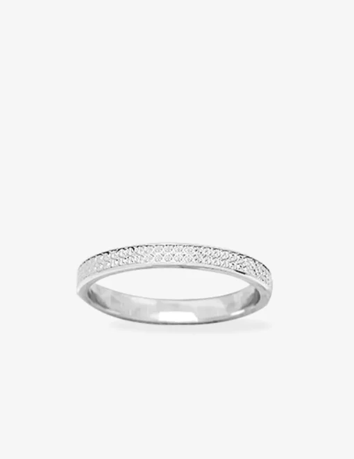Alliance or blanc 750 ‰ contemporaine - Mariage