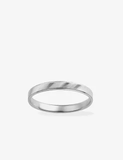 Alliance or blanc 750 ‰ contemporaine - Mariage