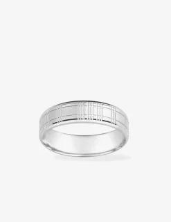 Alliance or blanc 750 ‰ contemporaine - Mariage