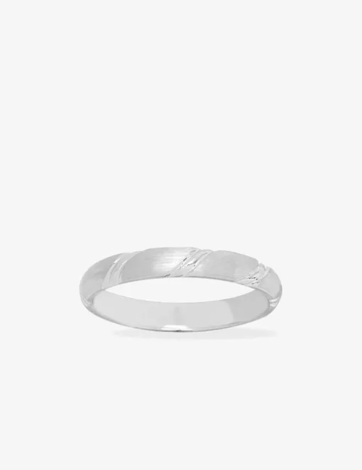 Alliance or blanc 750 ‰ diamantée - Mariage