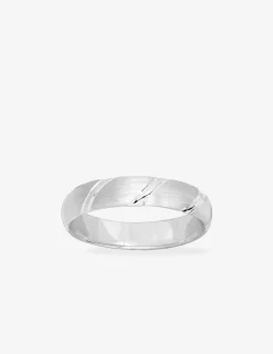 Alliance or blanc 750 ‰ diamantée - Mariage