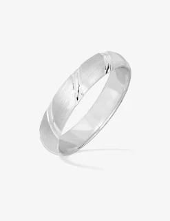 Alliance or blanc 750 ‰ diamantée - Mariage