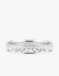 Alliance or blanc 375 ‰ fantaisie - Mariage