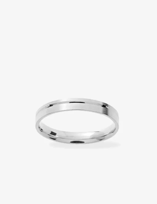 Alliance or blanc 375 ‰ fantaisie - Mariage